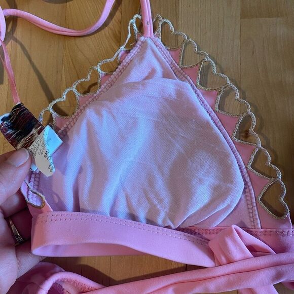 Luli Fama Bendita Luz Hearts Triangle Top and Full Bottom - Picture 7 of 12